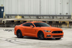 Competition Orange Mustang GT on Velgen Wheels 