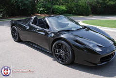 Ferrari 458 on HRE S101 - Blacked Out