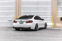 Bagged BMW 435i on Velgen Wheels  Classic5 Matte Gunmetal 20x9 & 20x10.5 