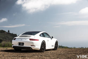 2014 Porsche 911 | Porsche 911 Carrera on 20" XO Verona Matte Black - Rear Shot