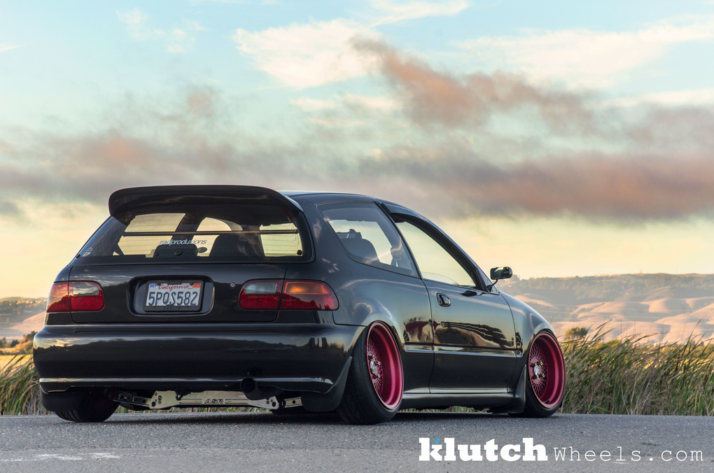 1994 Honda Civic | '94 Honda Civic Si on Custom Red Klutch SL-1's