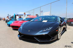 Line up of powerful cars at the California Festival of Speed