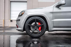 Jeep SRT8 on Velgen Wheels Classic5 Satin Black 22x10.5 All Around