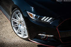 2015 Ford Mustang Fitted With 22 Inch BD-2’s in Silver With Polished Face