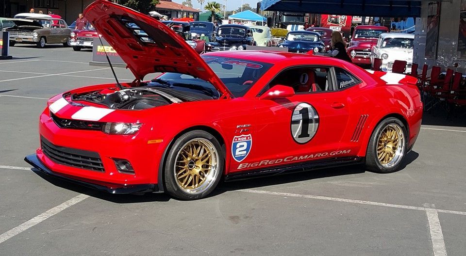 2015 Chevrolet Camaro | Big Red Edition Camaro Z/28 on Forgeline GX3R Wheels at Goodguys Del Mar
