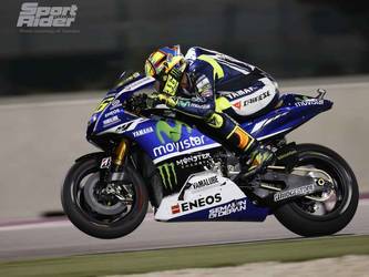 2014 Yamaha  | Rossi = power = wheelie