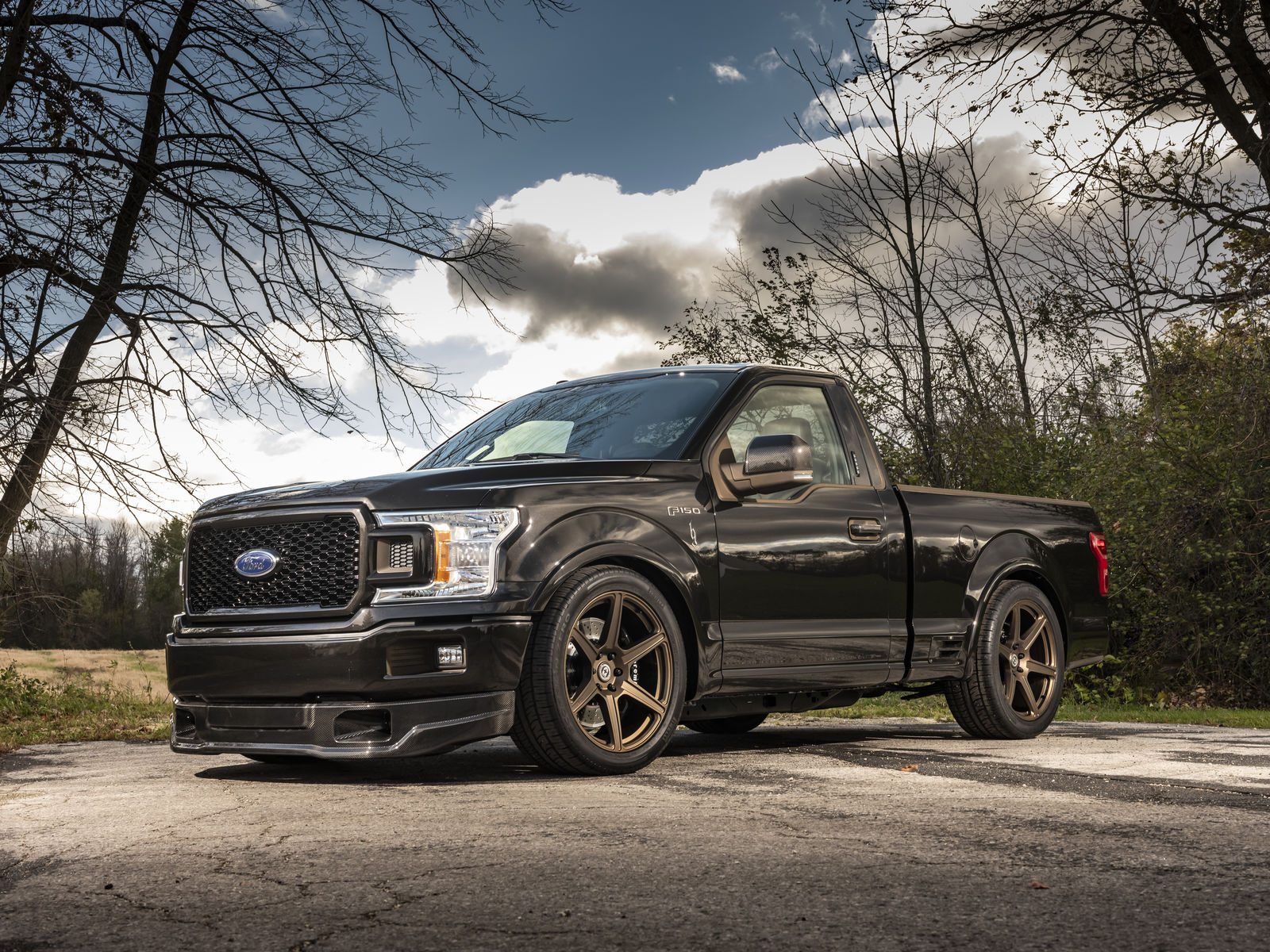 2018 Ford F-150 | 2018 Ford F-150 4x2 Regular Cab, 5’5” Bed “Ultra-Performance Pro-Touring Edition” by Speedkore - Front Profile FordSEMA