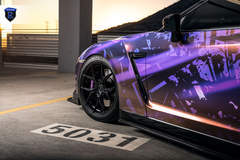 Wrapped Nissan GTR - Front Wheel