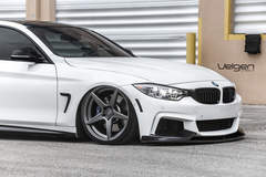 Bagged BMW 435i on Velgen Wheels  Classic5 Matte Gunmetal 20x9 & 20x10.5 