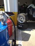 Just some Continental Tires getting a little tan as they wait for their turn on the car! 