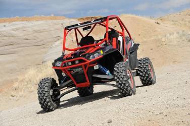 Polaris RZR with Rigid Industries lights