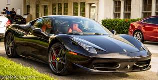 '12 Ferrari 458 Black on Red