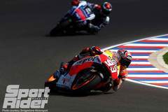 Marquez makes it a hat trick in Argentina