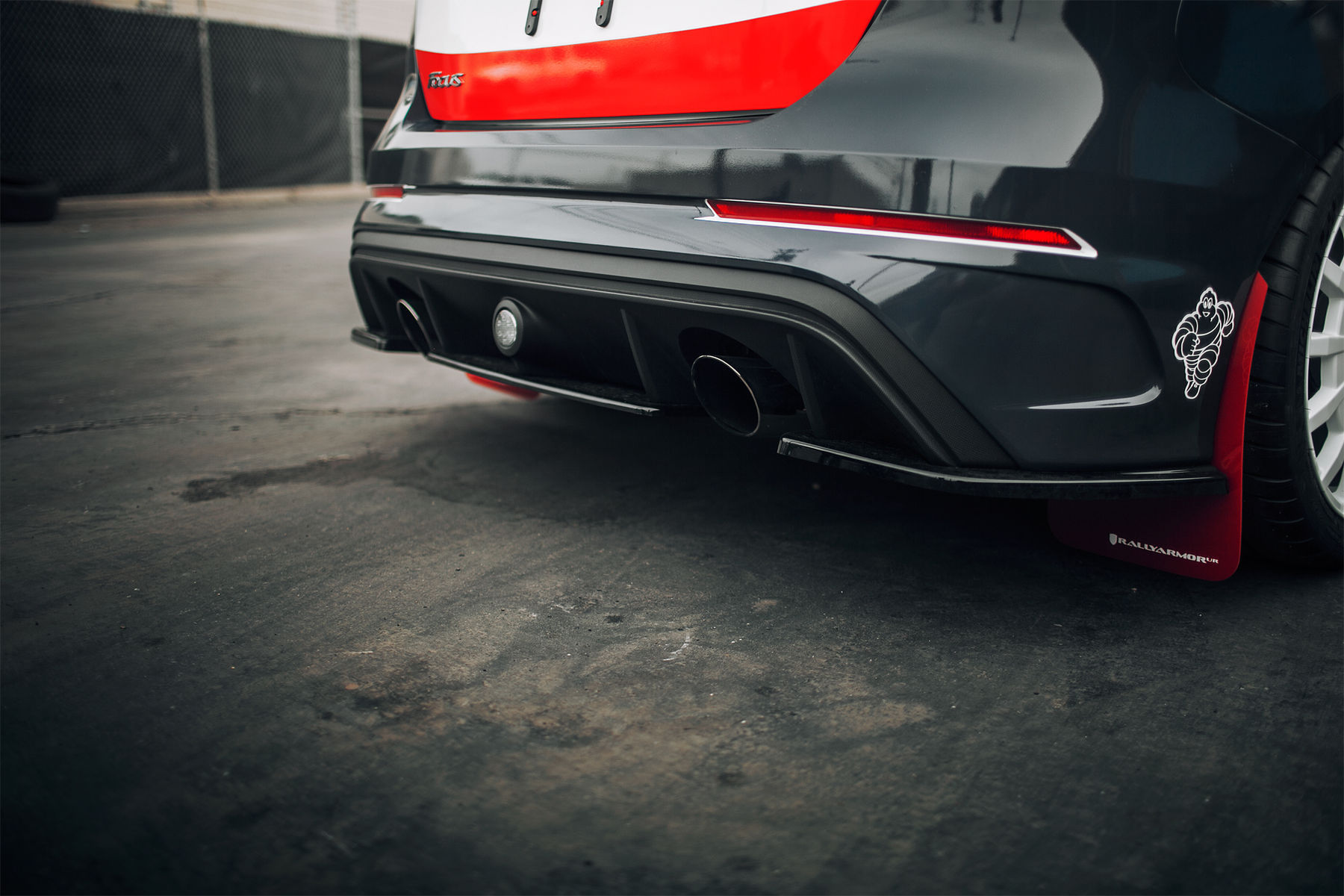 2016 Ford Focus RS | 2016 Ford Focus RS by H&R Special Springs and StanceWorks - Diffuser #FordSEMA