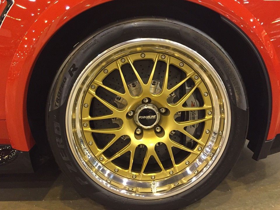 2015 Chevrolet Camaro | Big Red Edition Camaro Z/28 on Forgeline GX3R Wheels at Mecum Auction Houston
