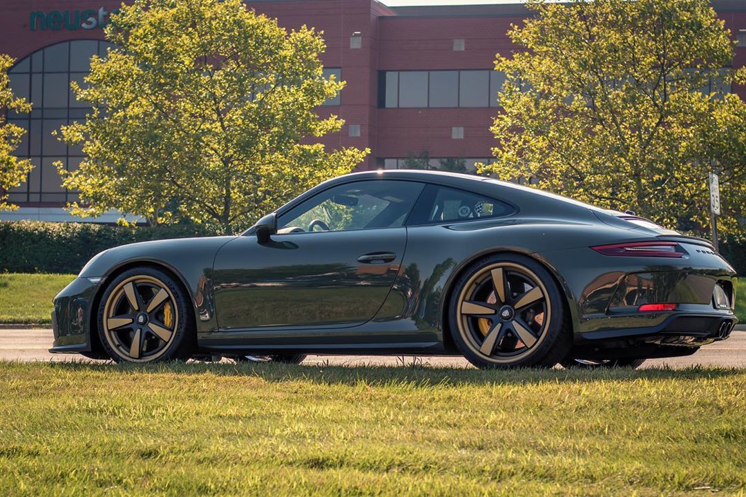 Black Olive Porsche 911 GT3 Touring on Forgeline FU3C
