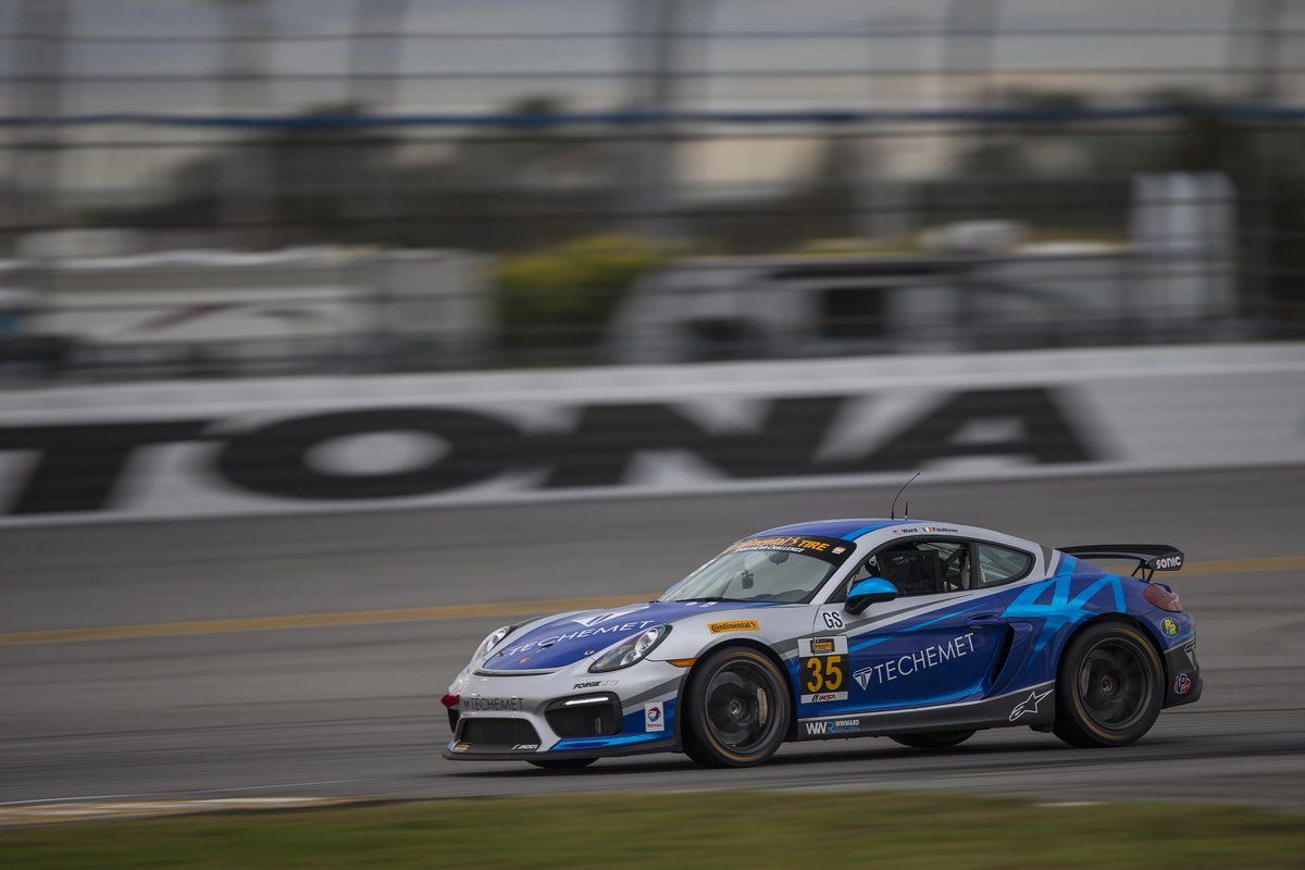 2017 Porsche Cayman | CJ Wilson Racing Porsche Cayman GT4 Clubsports Test at Roar Before the 24 on Forgeline One Piece Forged Monoblock GS1R Wheels