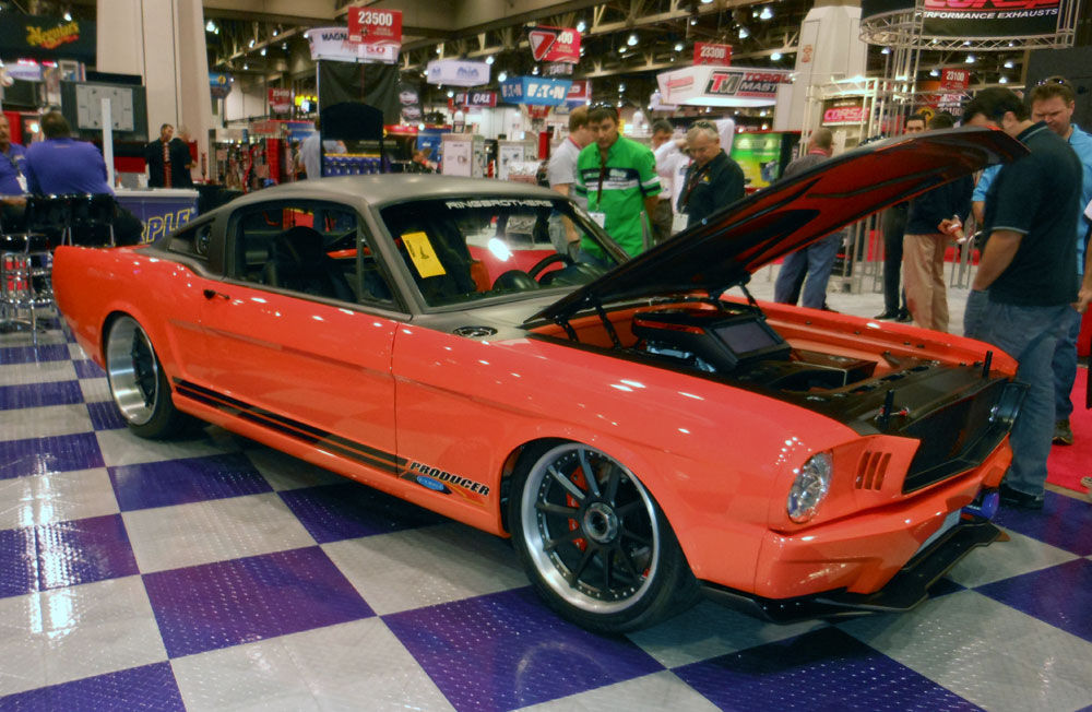 1965 Ford Mustang | Ringbrothers Producer Mustang on Forgeline RB3C Centerlock Wheels at SEMA 2011