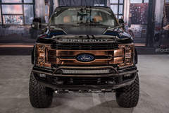2017 Ford F250 Super Duty 4x4 Lariat Crew Cab “Shockzilla” by Fabtech - Bold in Bronze