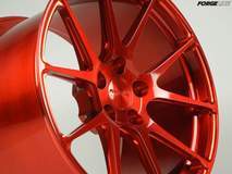 Forgeline One Piece Forged Monoblock GA1R in Transparent Red