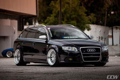 Black Audi S4 Avant Wagon - CCW Classic Polished 3 Piece Wheels