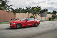Race Red Mustang on Velgen Wheels