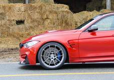 Turner Motorsport BMW F80 M3 Project Car on Forgeline One Piece Forged Monoblock GA1R Wheels