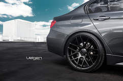 BMW F30 on Velgen Wheels  VMB7 - Rear Wheel Gap