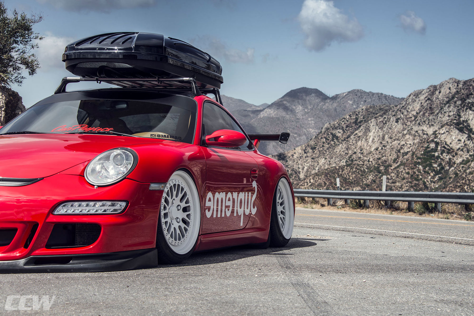 2013 Porsche 911 | Supreme Red Bagged Porsche 997 911 Carrera - CCW Classic 3 Piece Wheels