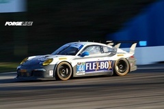 Magnus Racing's #44 GTD Porsche on Forgeline One Piece Forged Monoblock GTD1 Wheels