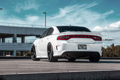 Dodge Charger SRT8 on Velgen Wheels Classic5 Satin Black 22x9 & 22x10.5 