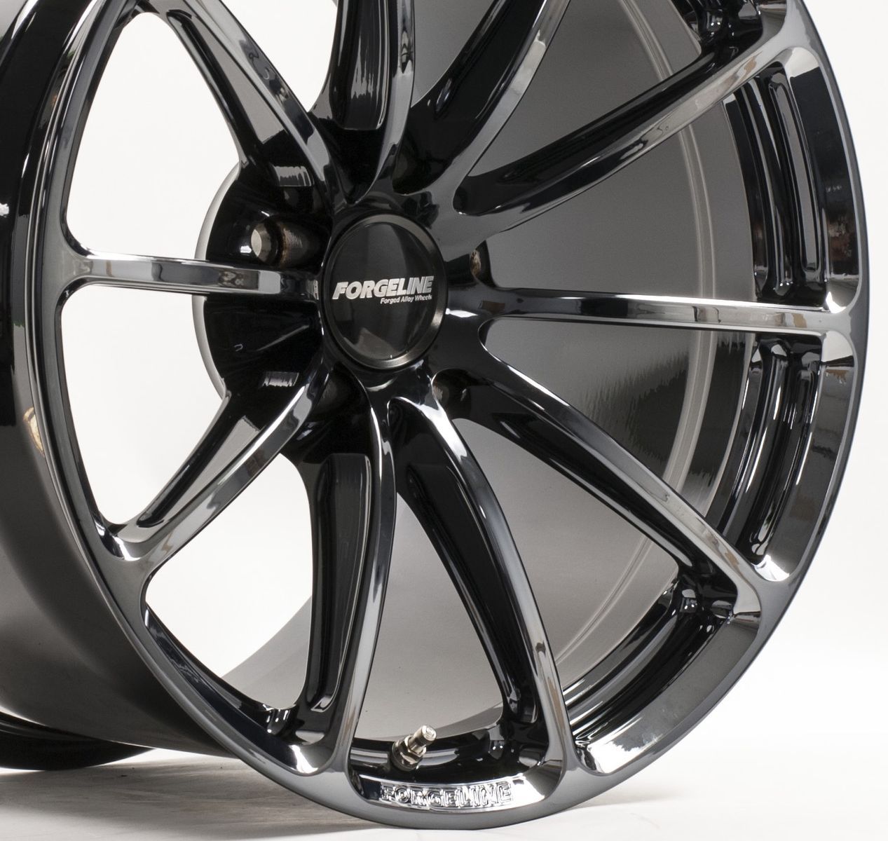 | Forgeline One Piece Forged Monoblock GT1 5-Lug in Black Chrome PVD