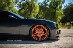 2015 Chevy Camaro Fitted With 22 Inch BD-8’s in Orange
