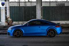 Matte Audi TTRS - Driver Side Angle Shot