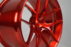 Forgeline One Piece Forged Monoblock VX1 in Transparent Red