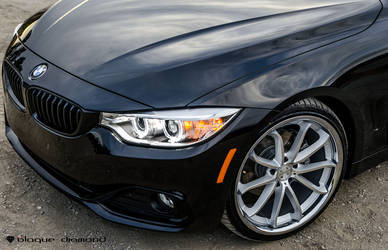 2016 BMW 4 Series | 2016 BMW 430i Fitted With 22 Inch BD-23’s in Silver w/ Chrome SS Lip