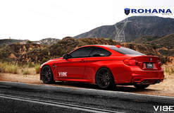 BMW M4 on Rohana RF2 Matte Black Wheels 