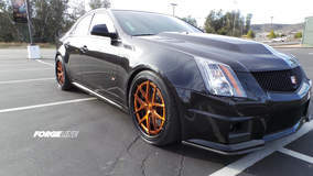 DJ La Chappa's CTS-V Sedan on Forgeline VX3C-SL Wheels