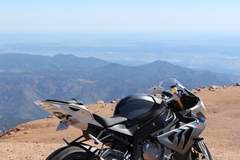S1000RR at the top of Pikes Peak