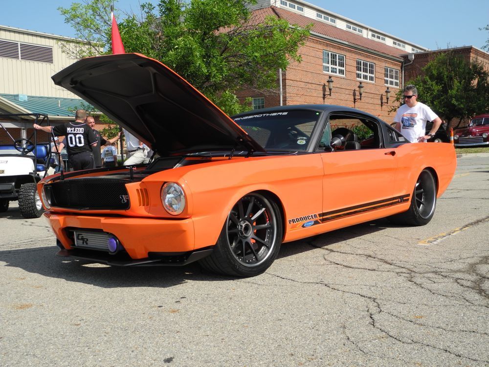 1965 Ford Mustang | Ringbrothers Producer Mustang on Center Locking Forgeline RB3C Concave Wheels