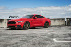 Race Red Mustang on Velgen Wheels
