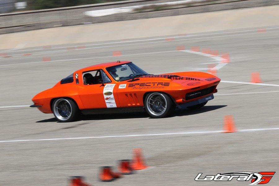 1965 Chevrolet Corvette Stingray | Greg Thurmond Wins Classic Muscle Class at NMCA West Autocross in his '65 SCAR Corvette on Forgeline DE3C Concave Wheels