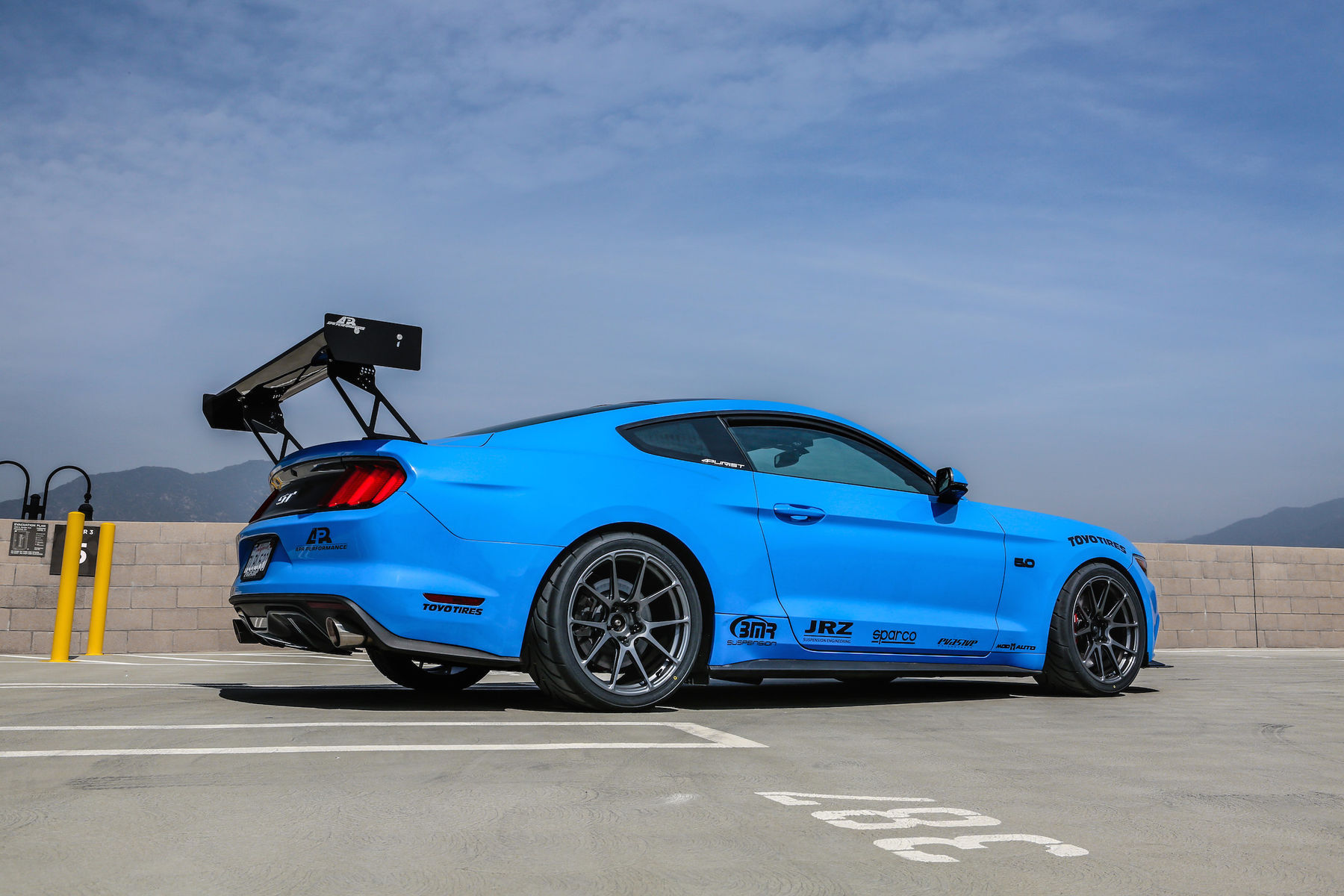 2015 Ford Mustang | Michael Chen's S550 Ford Mustang GT on Forgeline One Piece Forged Monoblock GA1R Open Lug Wheels