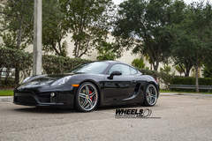 Our client's Porsche Cayman S with 20" COR Brava wheels