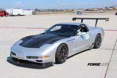 Karl Dunn's C5 Corvette on Forgeline One Piece Forged Monoblock GA1R Open Lug Wheels