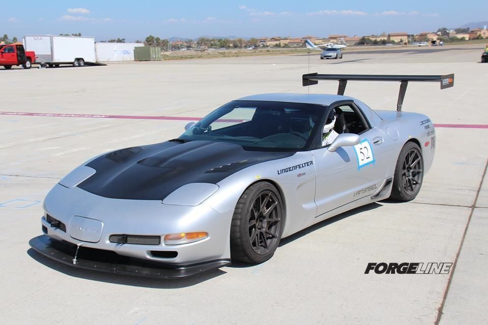 2002 Chevrolet Corvette | Karl Dunn's C5 Corvette on Forgeline One Piece Forged Monoblock GA1R Open Lug Wheels