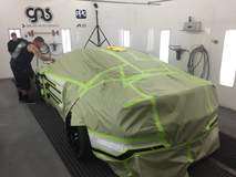 2018 Ford Mustang GT Fatback by Galpin Auto Sports (GAS) - Applying Paint FordSEMA
