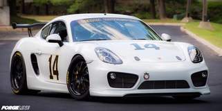 Porsche Cayman S Race Car on Forgeline GZ3R Wheels