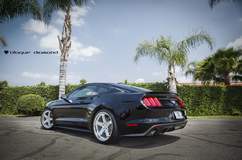 2016 Ford Mustang Ecoboost Fitted With 20 Inch BD-21’s in Silver With Chrome SS Lip