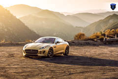 Gold Jaguar F-Type - Front View